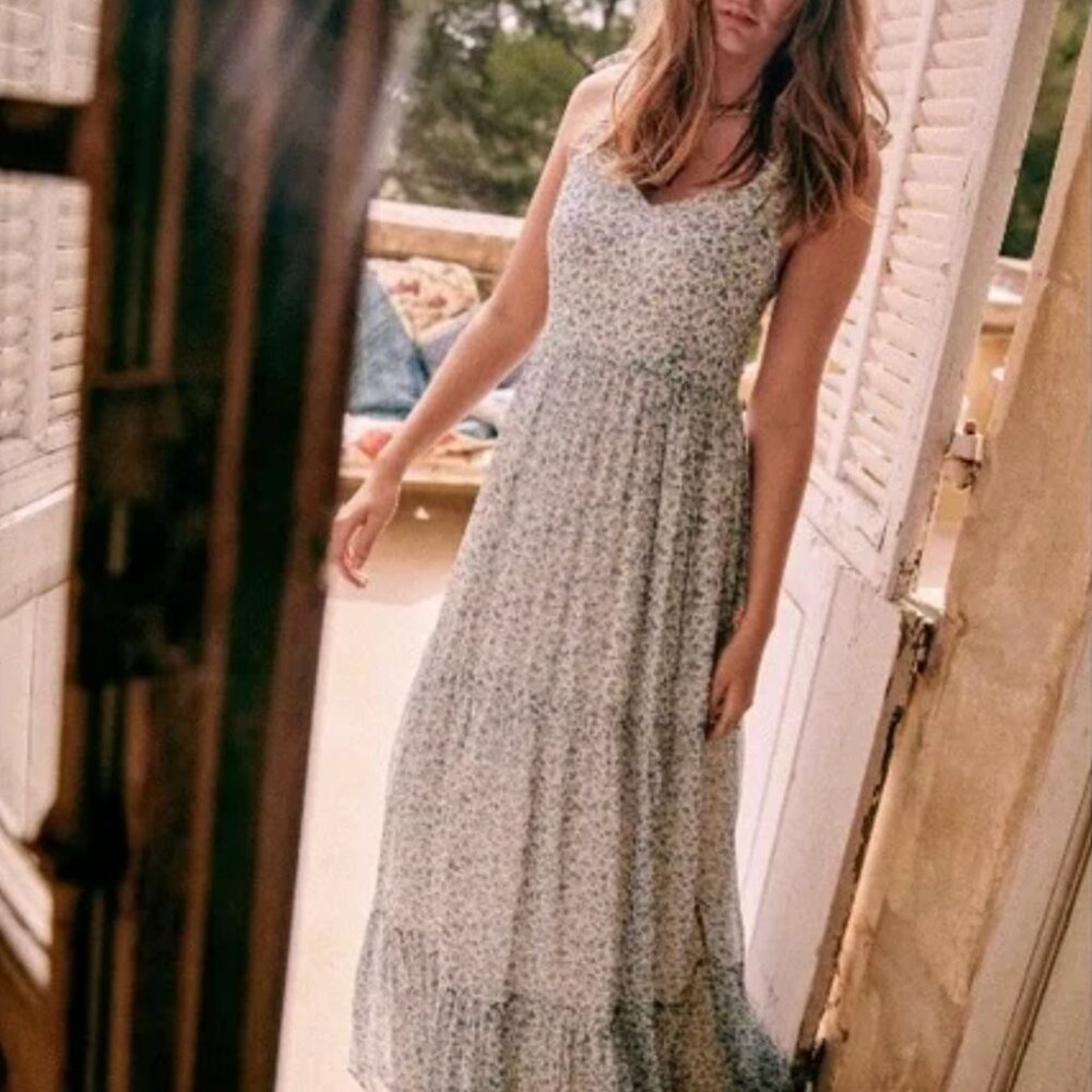Like New* Sezane Phily Dress | Blue Flowers, 8 - Picture 7 of 14